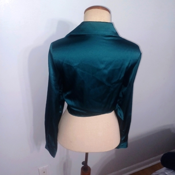 Beautiful Long Sleeve Wrap Shirt- W Sz Small - Picture 7 of 9